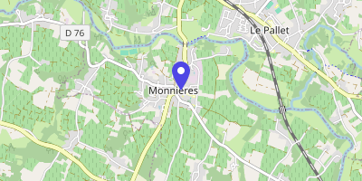 Carte OpenStreetMap — 4 rue de la Poste, Monnières