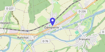 Carte OpenStreetMap — 4 place Arthur-Gaulard, Dampierre