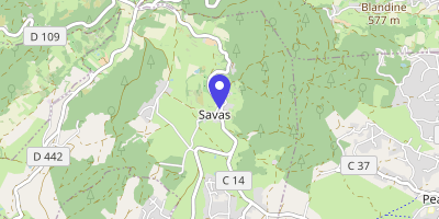 Carte OpenStreetMap — 1081 RD342 de Savas à Saint-Clair, Savas