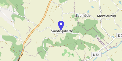 Carte OpenStreetMap — 50 rue Tour-de-l'église, Sainte-Juliette