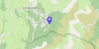 Carte OpenStreetMap — Le Village, Les Bondons