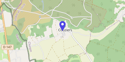 Carte OpenStreetMap — 1 rue de la Mairie, Couziers