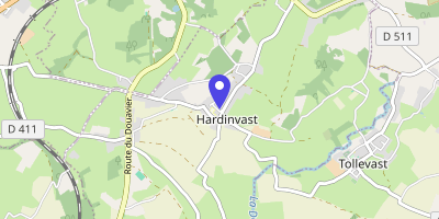 Carte OpenStreetMap — 1 bis rue de la Mairie, Hardinvast
