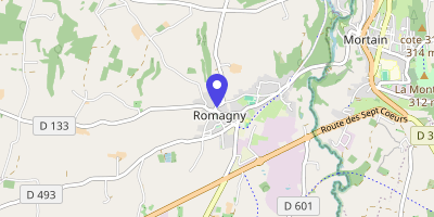 Carte OpenStreetMap — 4 place de la Mairie, Romagny-Fontenay