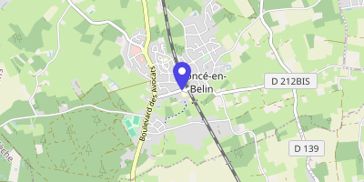 Carte OpenStreetMap — 56 rue Jean-Fouassier, Moncé-en-Belin