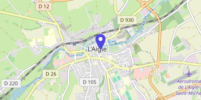 Carte OpenStreetMap — Place Fulbert-de-Beina, L'Aigle