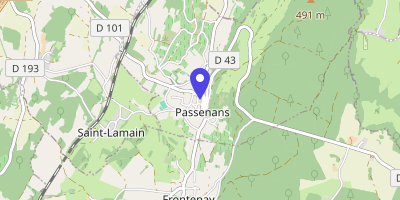 Carte OpenStreetMap — 65 rue de l'Asile, Passenans