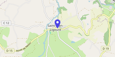 Carte OpenStreetMap — Avenue des Tilleuls, Saint-Jean-Ligoure