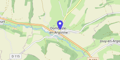 Carte OpenStreetMap — 122 rue de la République, Dombasle-en-Argonne