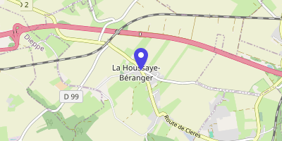 Carte OpenStreetMap — Place André-Martin, La Houssaye-Béranger