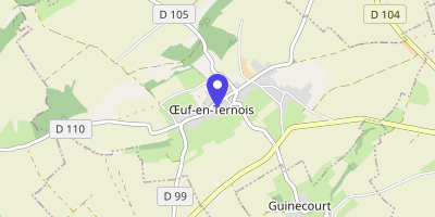 Carte OpenStreetMap — 1 rue de l'Église, Oeuf-en-Ternois