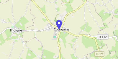 Carte OpenStreetMap — 6 rue de la Mairie, Courgains