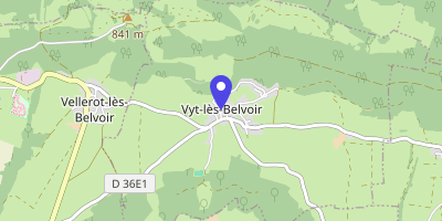 Carte OpenStreetMap — 3 rue de la Cure, Vyt-lès-Belvoir
