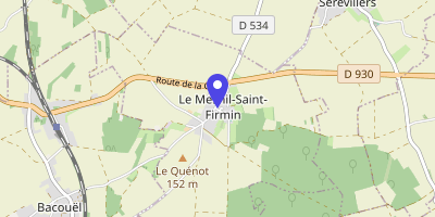 Carte OpenStreetMap — 25 bis rue du Château, Le Mesnil-Saint-Firmin