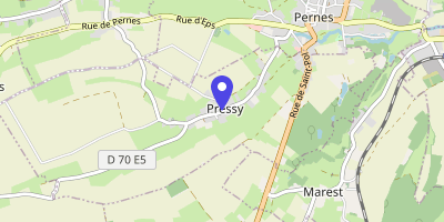Carte OpenStreetMap — 1 rue Payelle, Pressy-les-Pernes