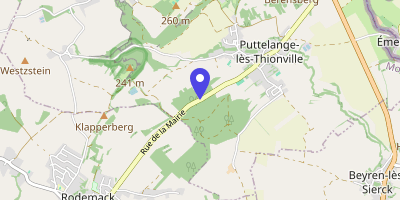 Carte OpenStreetMap — 2 rue de la Mairie, Puttelange-lès-Thionville