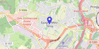 Carte OpenStreetMap — 143 rue de la République, Épagny-Metz-Tessy