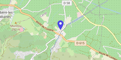 Carte OpenStreetMap — 1 Chemin de la Mairie, Camélas