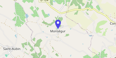 Carte OpenStreetMap — 7 place de la Liberté, Monségur