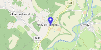 Carte OpenStreetMap — 2 rue du Petit-Mont, Aisey-et-Richecourt