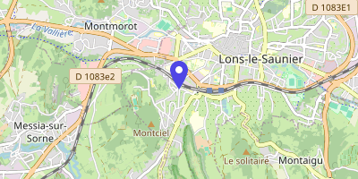 Carte OpenStreetMap — 4 avenue du 44e-RI, Lons-le-Saunier