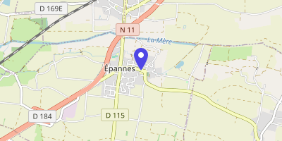 Carte OpenStreetMap — 410 rue des Écoles, Épannes