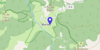 Carte OpenStreetMap — Le Village, Mantet