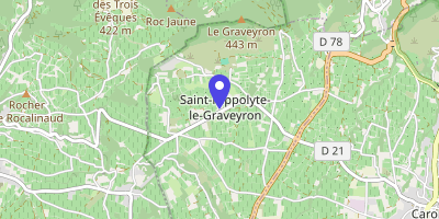 Carte OpenStreetMap — 1 route de Caromb, Saint-Hippolyte-le-Graveyron