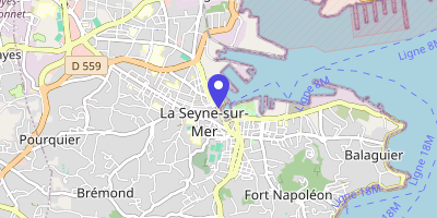 Carte OpenStreetMap — 20 quai Saturnin-Fabre, La Seyne-sur-Mer