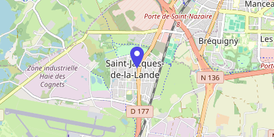 Carte OpenStreetMap — 1 rue François-Mitterrand, Saint-Jacques-de-la-Lande