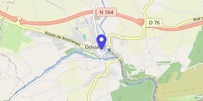 Carte OpenStreetMap — 5 rue de l'Église, Gouarec
