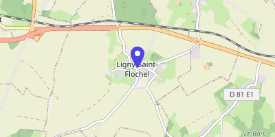 Carte OpenStreetMap — 1 rue du Rietz, Ligny Saint Flochel