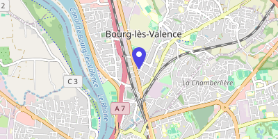 Carte OpenStreetMap — 36 rue des Jardins, Bourg-lès-Valence