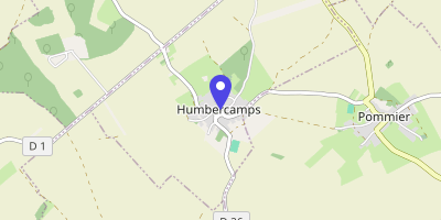 Carte OpenStreetMap — 2 place du Jeu-de-Tamis, Humbercamps