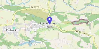 Carte OpenStreetMap — 1 place des Halles, Rochefort-en-Terre