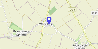 Carte OpenStreetMap — 18 rue de Rouvroy, Warvillers