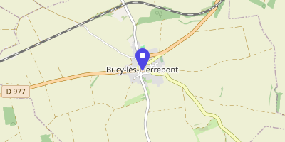 Carte OpenStreetMap — 2 place de la Mairie, Bucy-lès-Pierrepont