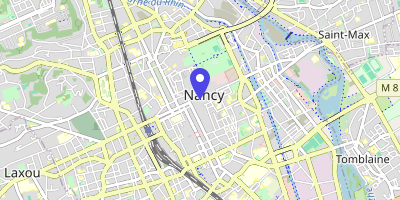 Carte OpenStreetMap — 1 place Stanislas, Nancy