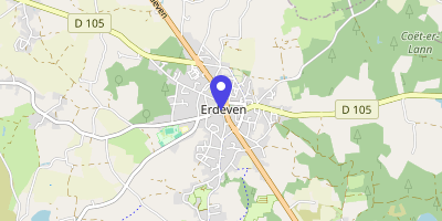 Carte OpenStreetMap — Place de la Mairie, Erdeven