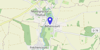 Carte OpenStreetMap — 12 rue du Général-Leclerc, Béhencourt