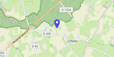 Carte OpenStreetMap — Rue de l'Église, Litteau