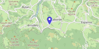 Carte OpenStreetMap — 30 rue du Village, Laborde
