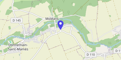 Carte OpenStreetMap — 1 rue du Moulin, Moléans