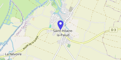 Carte OpenStreetMap — 18 place de la Mairie, Saint-Hilaire-la-Palud