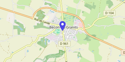 Carte OpenStreetMap — 10 rue de Cholet, Bécon-les-Granits