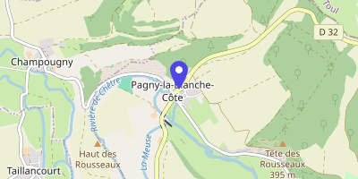 Carte OpenStreetMap — 7 rue des Halles, Pagny-la-Blanche-Côte
