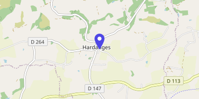 Carte OpenStreetMap — 1 impasse de la Butte, Hardanges