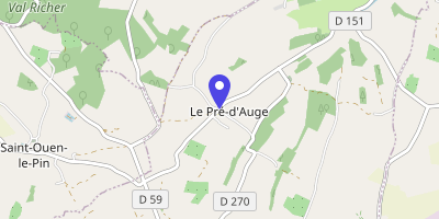 Carte OpenStreetMap — 3 carrefour de la Croix-de-Pierre, Le Pré-d'Auge