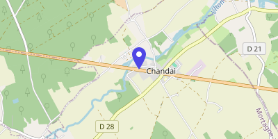 Carte OpenStreetMap — 74 route de Paris, Chandai