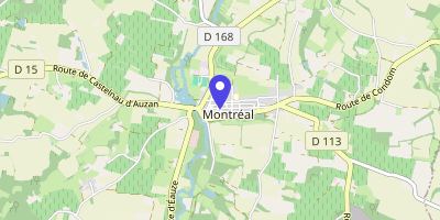 Carte OpenStreetMap — Place de l'Hôtel-de-Ville, Montréal-du-Gers